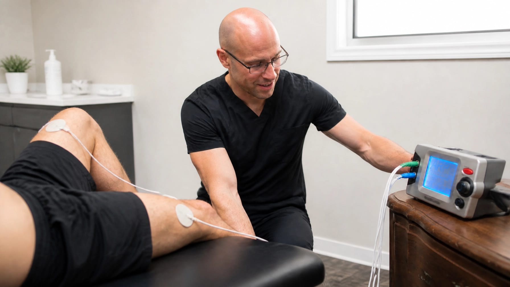 Dr. Stephen Ford guiding ARPwave therapy through hands-on clinical judgment