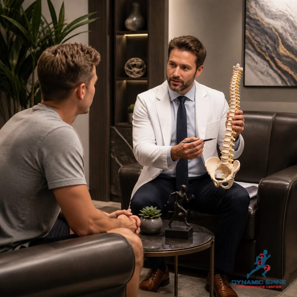 Dr. Stephen Ford discussing personalized concierge care with a patient